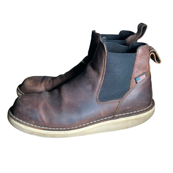 Danner Other - Danner Men's Bull Run Chelsea 6" Brown Work Boots, Size US 10.5, 15481